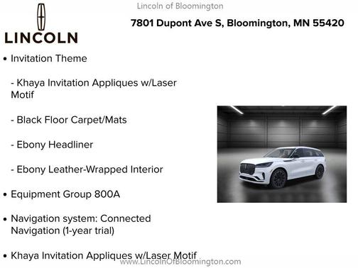 2025 Lincoln Aviator Black Label AWD