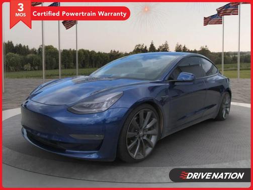 Deep Blue Metallic 2021 Tesla Model 3 Standard Range Plus