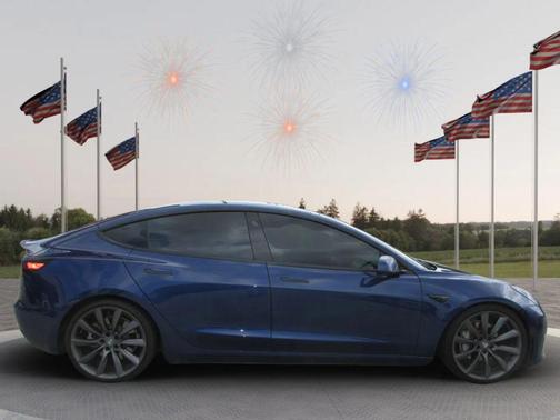 Deep Blue Metallic 2021 Tesla Model 3 Standard Range Plus