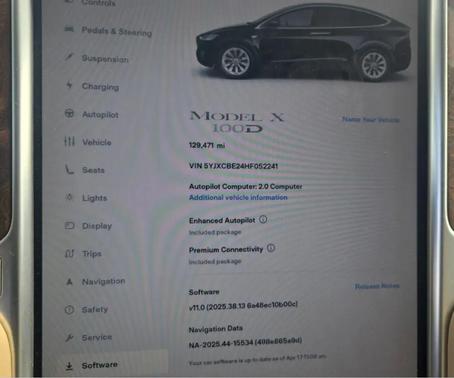 Black 2017 Tesla Model X 100D