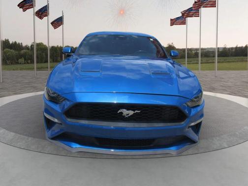 Blue 2021 Ford Mustang EcoBoost