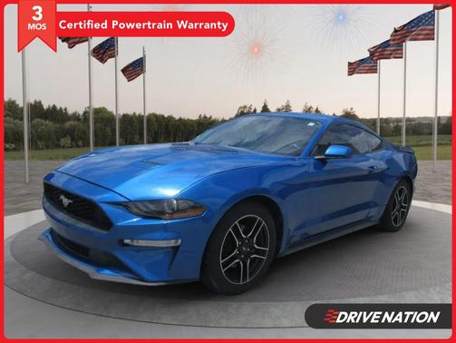Blue 2021 Ford Mustang EcoBoost