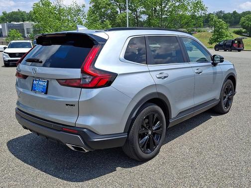 Solar Silver Metallic 2025 Honda CR-V Hybrid Sport Touring AWD