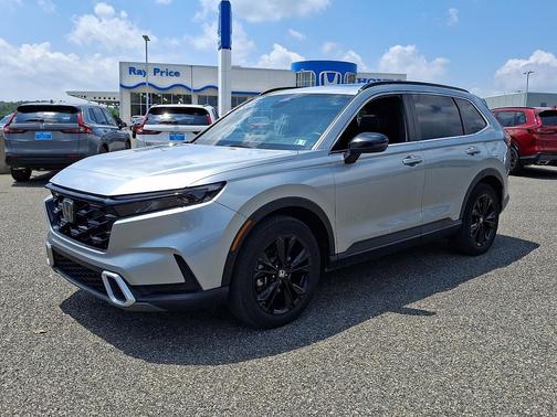 Solar Silver Metallic 2025 Honda CR-V Hybrid Sport Touring AWD