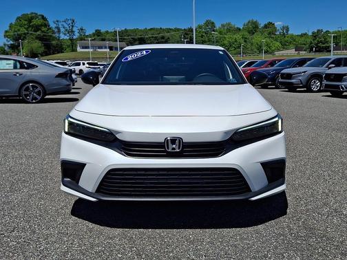 Platinum White Pearl 2024 Honda Civic Sport