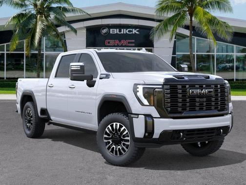 Glacier White Tricoat 2026 GMC Sierra 2500 Denali Ultimate