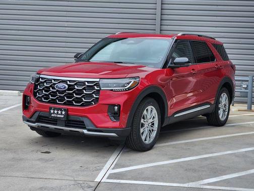 Rapid Red Metallic Tinted Clearcoat 2026 Ford Explorer Platinum