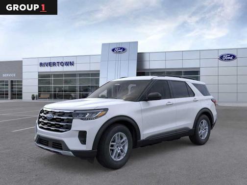Space White Metallic 2026 Ford Explorer Active w/200A Pkg