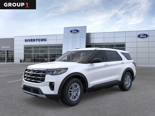Star White Metallic Tri-Coat 2026 Ford Explorer Active
