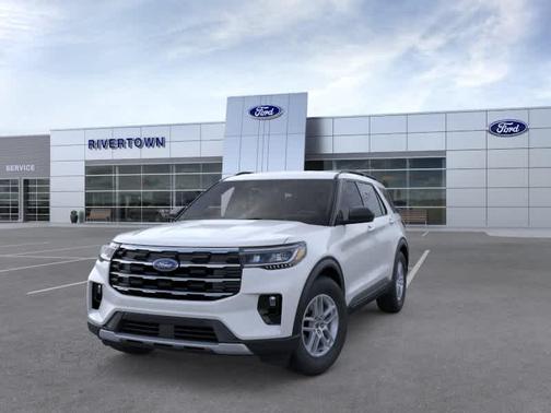 Space White Metallic 2026 Ford Explorer Active