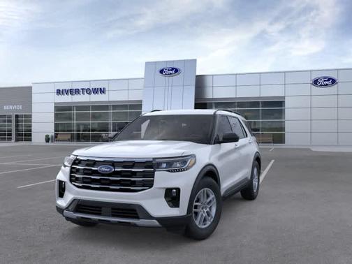 SPACE WHITE METALLIC 2026 Ford Explorer Active