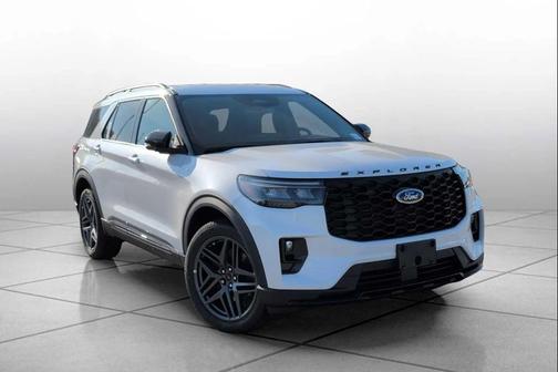 STAR WHITE MET TRI-COAT 2026 Ford Explorer ST-Line