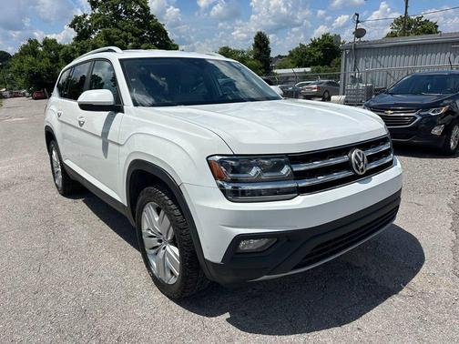 Pure White 2019 Volkswagen Atlas 3.6L SE w/Technology