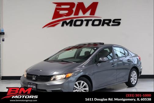 Gray 2012 Honda Civic EX