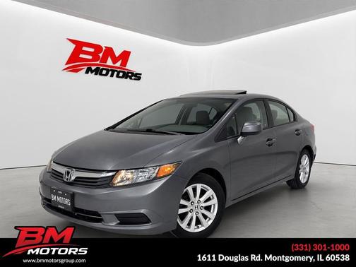 Gray 2012 Honda Civic EX