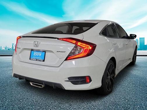 Platinum White Pearl 2021 Honda Civic Sport