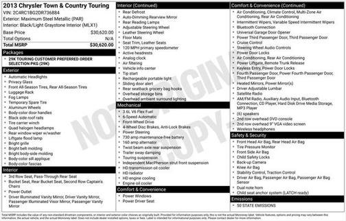 2013 Chrysler Town & Country Touring