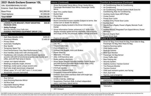 2021 Buick Enclave FWD Essence