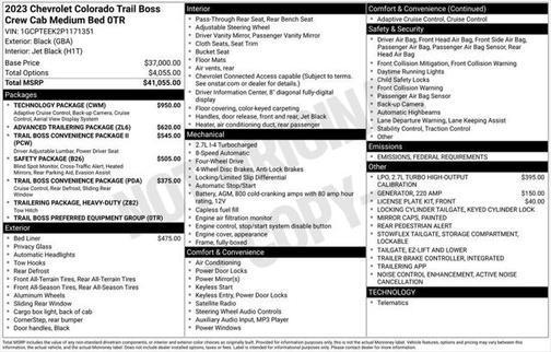 2023 Chevrolet Colorado Trail Boss
