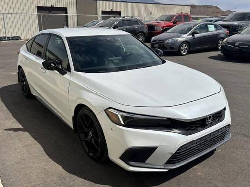 Platinum White 2023 Honda Civic Sport