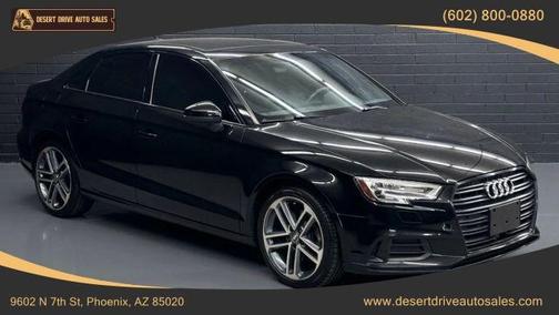 Brilliant Black 2019 Audi A3 2.0T Titanium Premium
