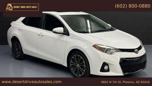 White 2015 Toyota Corolla S Plus