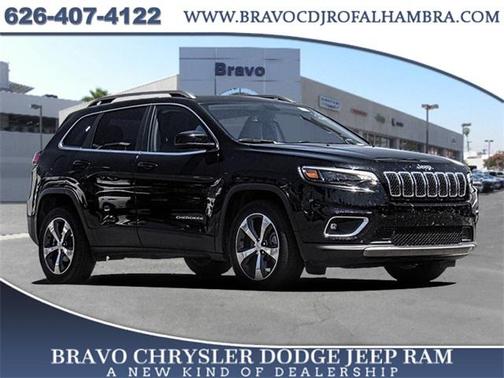 Diamond Black Crystal Pearlcoat 2019 Jeep Cherokee Limited