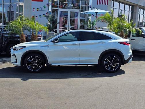 Radiant White 2025 INFINITI QX55 ESSENTIAL