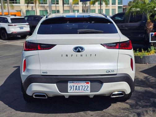 Radiant White 2025 INFINITI QX55 ESSENTIAL