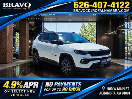 Bright White Clearcoat 2026 Jeep Compass Limited