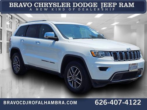 Bright White Clearcoat 2020 Jeep Grand Cherokee Limited