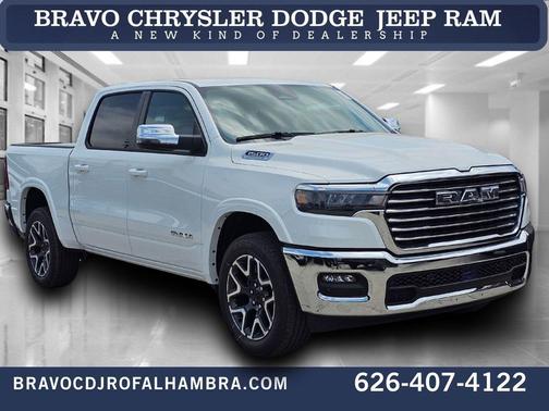 Bright White Clearcoat 2026 RAM 1500 Laramie