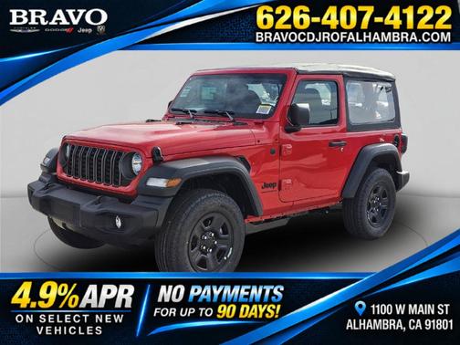 Firecracker Red Clearcoat 2026 Jeep Wrangler Sport