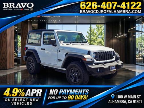 Bright White Clearcoat 2026 Jeep Wrangler Sport