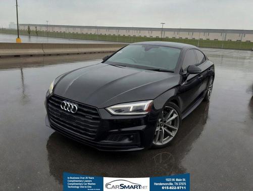 Black Metallic 2019 Audi A5 45 Premium