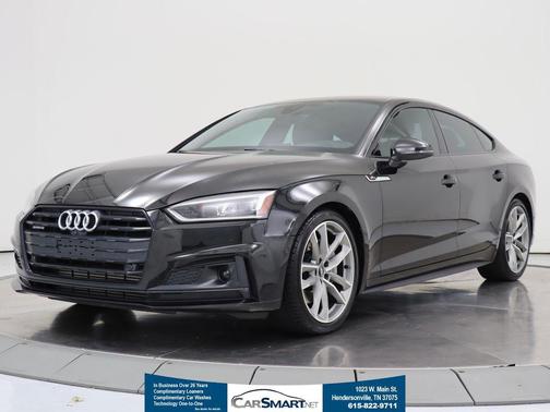 Black Metallic 2019 Audi A5 45 Premium