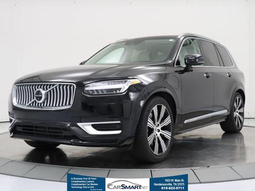 Onyx Black Metallic 2021 Volvo XC90 Recharge Plug-In Hybrid T8 Inscription 7 Passenger