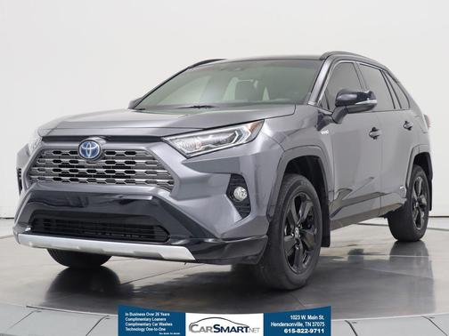 Magnetic Gray Metallic/Midnight Black Metallic 2021 Toyota RAV4 Hybrid SE