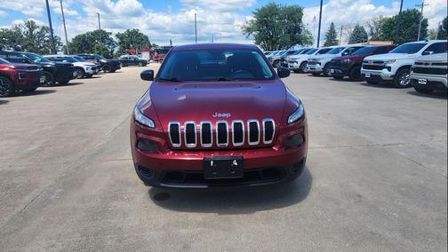 Deep Cherry Red Crystal Pearlcoat 2014 Jeep Cherokee Sport