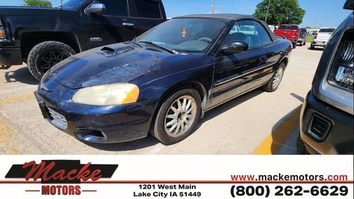 Deep Sapphire Blue PC/Black Vinyl Top 2004 Chrysler Sebring Base