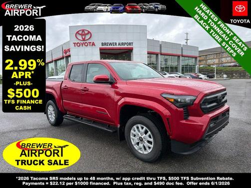 Supersonic Red 2026 Toyota Tacoma SR5