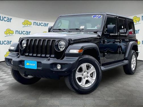 Black 2022 Jeep Wrangler Unlimited Sport