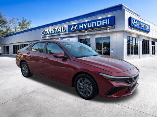 Red 2025 Hyundai ELANTRA HEV Blue