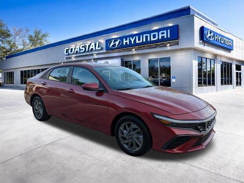 Red 2025 Hyundai ELANTRA HEV Blue
