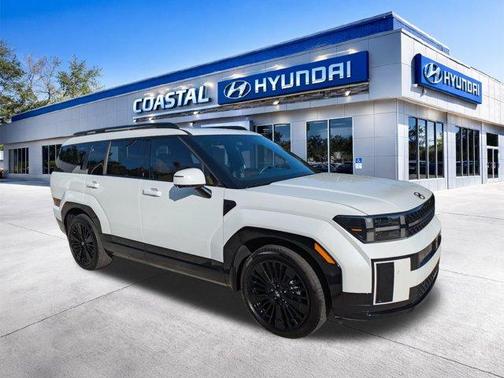 White 2026 Hyundai SANTA FE HEV Calligraphy