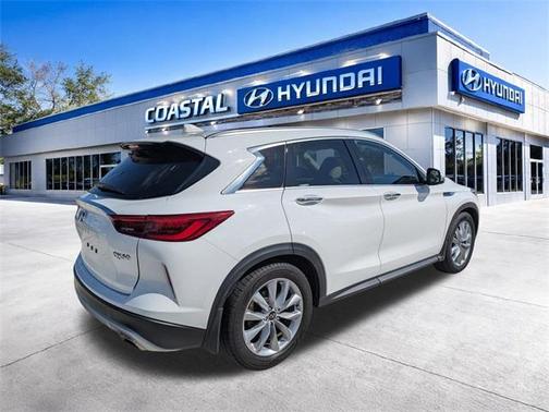 Lunar White 2020 INFINITI QX50 Luxe