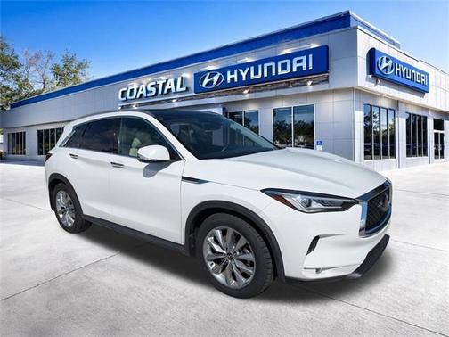 Lunar White 2020 INFINITI QX50 Luxe
