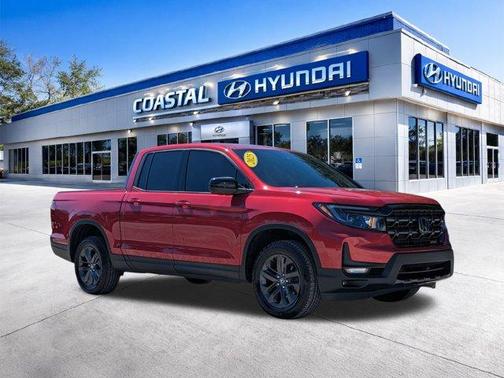 Radiant Red 2025 Honda Ridgeline Sport