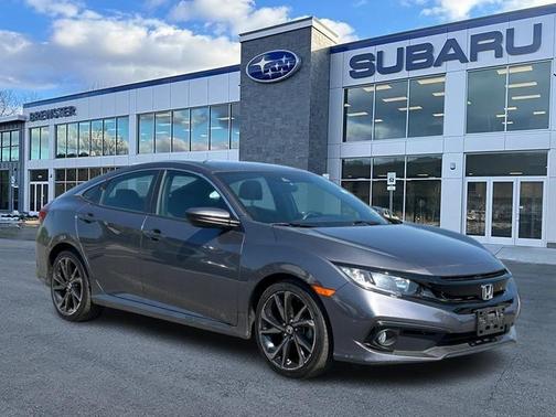 Modern Steel Metallic 2019 Honda Civic Sport