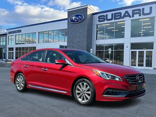 Scarlet Red 2017 Hyundai SONATA Limited